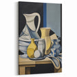 Electric Abstract Still Life Wall Art - Modern Cubist Vase Composition