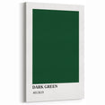 Bohemian Wall Art | Dark Green Abstract Print | Boho Decor Canvas