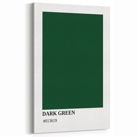 Bohemian Wall Art | Dark Green Abstract Print | Boho Decor Canvas