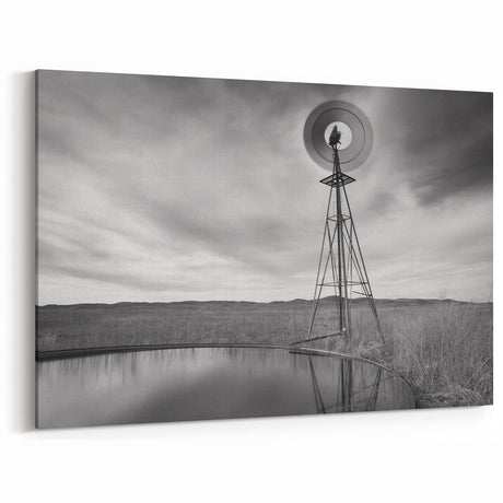 Framed Nebraska photography - Windmill Scenic Nebraska Photography Print
