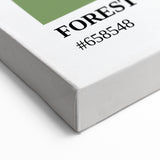 Bohemian Wall Art | Forest Green Minimalist Print | Boho Decor Canvas