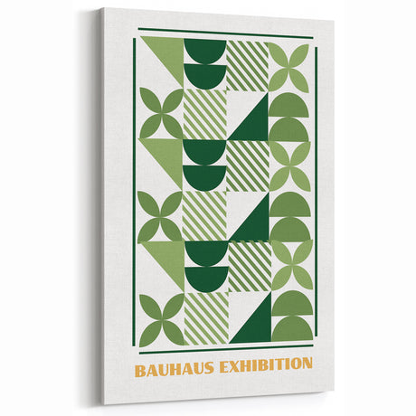 Bohemian Wall Art | Geometric Bauhaus Exhibition Print | Boho Decor Canvas