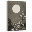 Dark Moody Wall Art - Lunar Blossom Elegance for Dramatic Interiors
