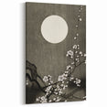 Dark Moody Wall Art - Lunar Blossom Elegance for Dramatic Interiors