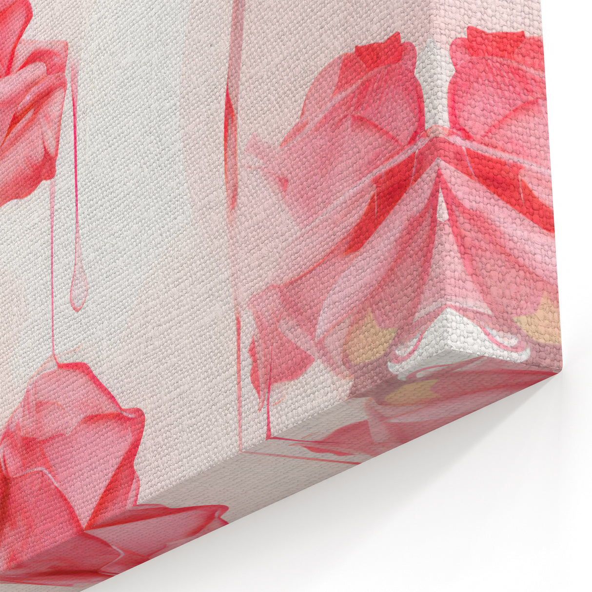 Electric Wall Art | Vibrant Rose-Inspired Modern Electric Art Canvas