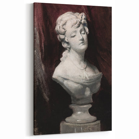 Dark Moody Wall Art - Timeless Bust Sculpture for Moody Interiors