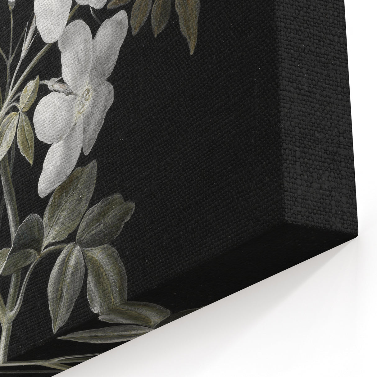 Dark Moody Wall Art - Floral Elegance with Butterfly for Dramatic Spaces