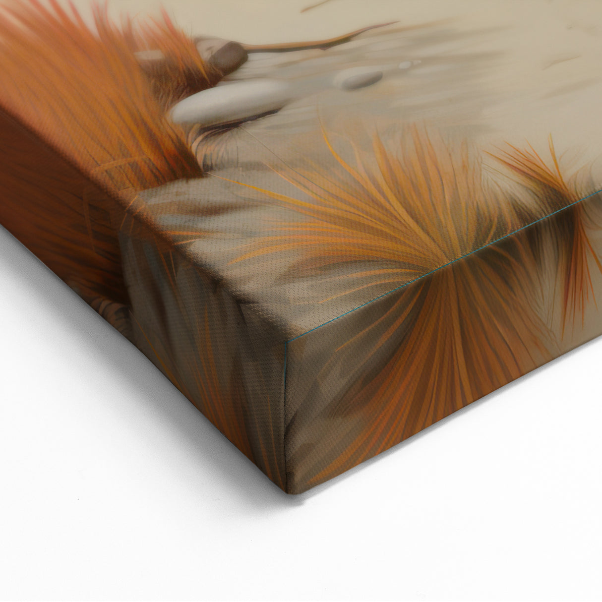 Electric Wall Art | Vibrant Beach Cabin Modern Electric Art Canvas