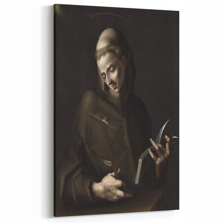 Dark Moody Wall Art - Timeless Religious Portrait for Dramatic Spaces