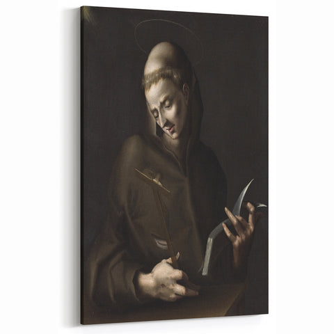 Dark Moody Wall Art - Timeless Religious Portrait for Dramatic Spaces