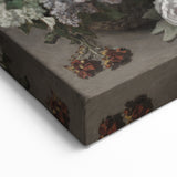 Dark Moody Wall Art - Lush Floral Composition for Elegant Interiors