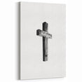 Rustic Wooden Cross Wall Art – Minimalist Farmhouse-Inspired Decor