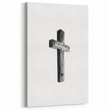 Rustic Wooden Cross Wall Art – Minimalist Farmhouse-Inspired Decor
