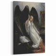 Dark Moody Wall Art - Gothic Guardian Angel Scene for Dramatic Interiors