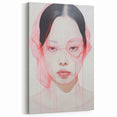 Electric Wall Art | Vibrant Abstract Portrait Modern Electric Art Canvas