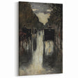 Dark Moody Wall Art - Rainy City Carriage Scene for Timeless Interiors
