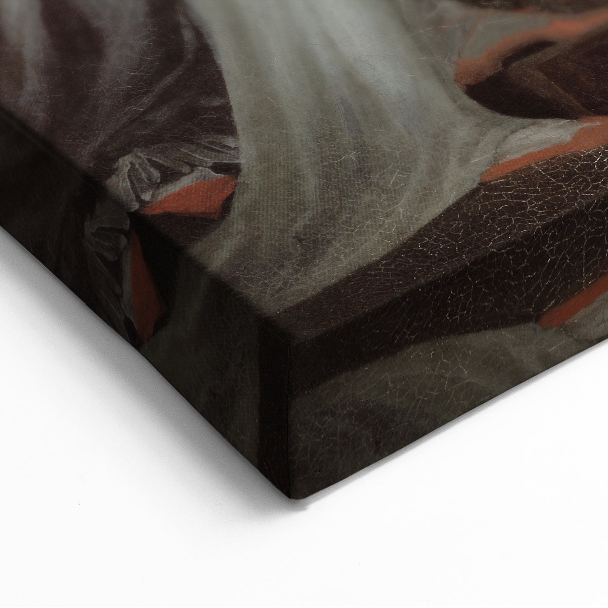 Dark Moody Wall Art - Quiet Reflection with Figures for Elegant Interiors