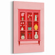 Electric Wall Art | Vibrant Floral Display Cabinet Modern Electric Art Canvas
