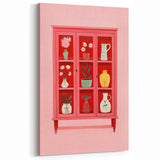 Electric Wall Art | Vibrant Floral Display Cabinet Modern Electric Art Canvas
