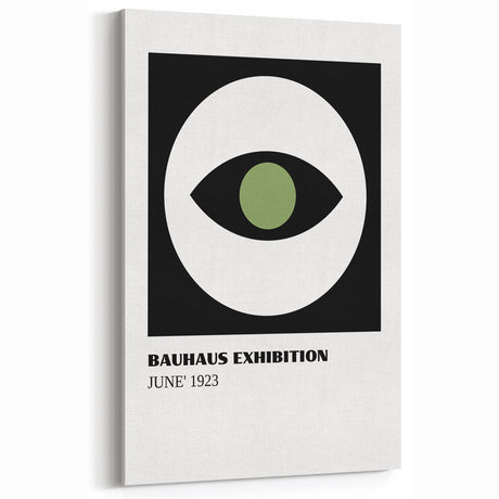 Bohemian Wall Art | Bauhaus June 1923 Eye Print | Boho Decor Canvas