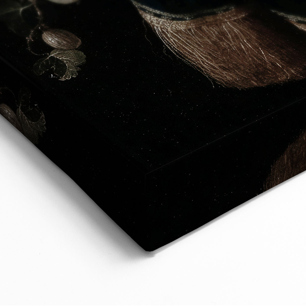 Dark Moody Wall Art - Elegant Still Life with Asparagus and Fruit