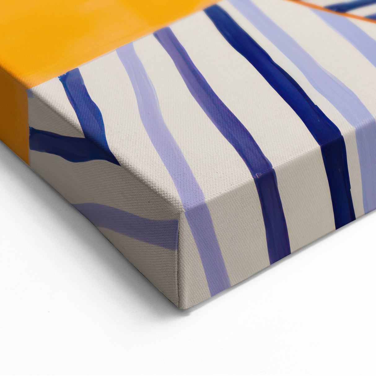 Electric Wall Art | Vibrant Lavender and Stripes Modern Electric Art Canvas