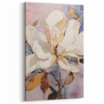 Electric Wall Art | Vibrant White Magnolia Modern Electric Art Canvas