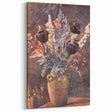 Rustic Floral Still Life - Warm Moody Flowers in a Vintage Vase