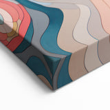 Electric Wall Art | Vibrant Abstract Swirl Modern Electric Art Canvas