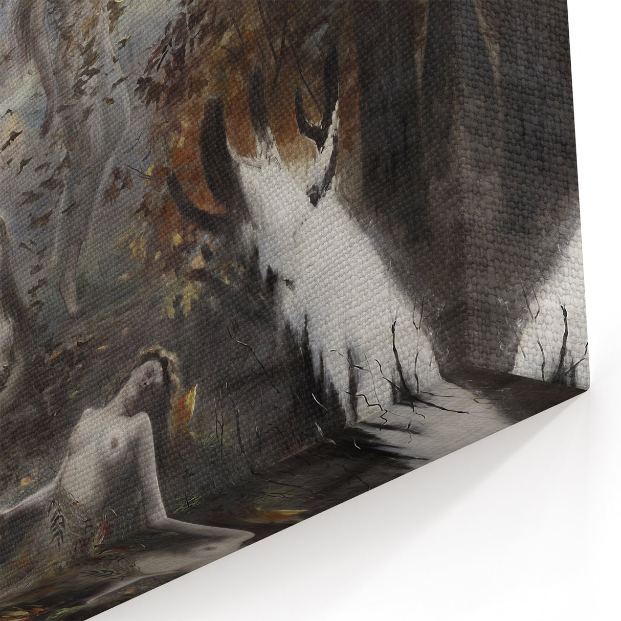 Dark Moody Wall Art | Enchanting Nymphs in Nature | Dramatic Art Prints