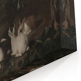 Dark Moody Wall Art | Serene Rabbit Gathering | Moody Animal Prints