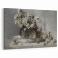 Dark Moody Floral Still Life Art - Timeless Elegance for Interior Decor