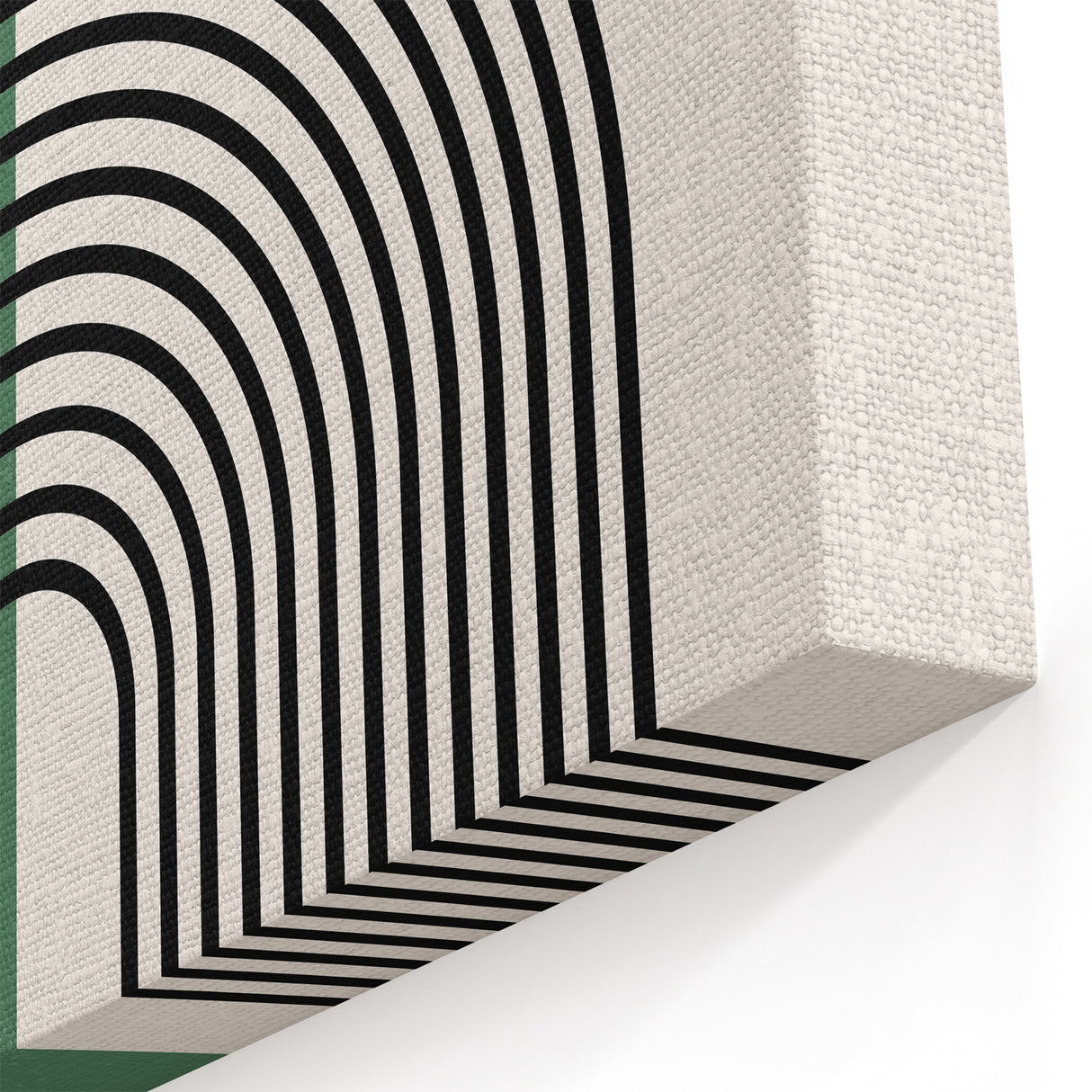 Bohemian Wall Art | Minimalist Green Arched Lines Print | Boho Decor