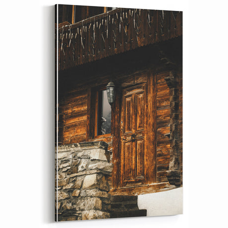 Rustic Cabin Door Wall Art – Cozy Farmhouse Decor for Nature-Inspired Homes