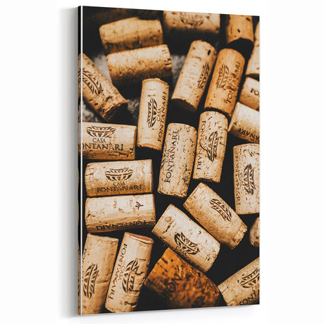 Rustic Wine Cork Wall Art – Vintage Farmhouse Kitchen or Bar Decor