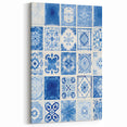 Electric Tile Wall Art: Blue Geometric Patterns in Modern Electric Decor