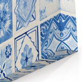 Electric Tile Wall Art: Blue Geometric Patterns in Modern Electric Decor