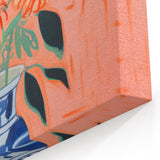 Electric Floral Wall Art: Bold Vase with Vibrant Flowers in Modern Decor