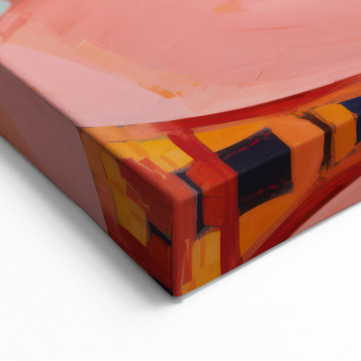 Electric Floral Wall Art: Bold Pink and Orange Flowers in Modern Decor