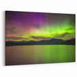 New Hampshire Landscape Art - Northern Lights Over Lake Canvas Print