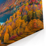 New Hampshire Landscape Art - White Mountains Autumn Scenic Canvas