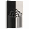 Bohemian Wall Art | Minimalist Black & White Arched Design | Boho Decor