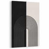 Bohemian Wall Art | Minimalist Black & White Arched Design | Boho Decor