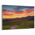 Napa Valley Vineyard Sunset – California Wine Country Scenic Wall Art