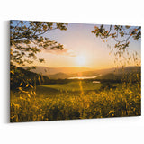 Golden Napa Valley Sunset – Scenic California Wine Country Wall Art