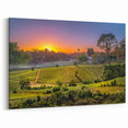 Sunset Over Napa Valley Vineyards – Scenic Wine Country Wall Art