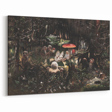 Dark Moody Wall Art - Enchanted Forest Scene for Unique Interiors