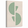Geometric Boho Wall Art | Green Concentric Circles | Modern Minimalist Print