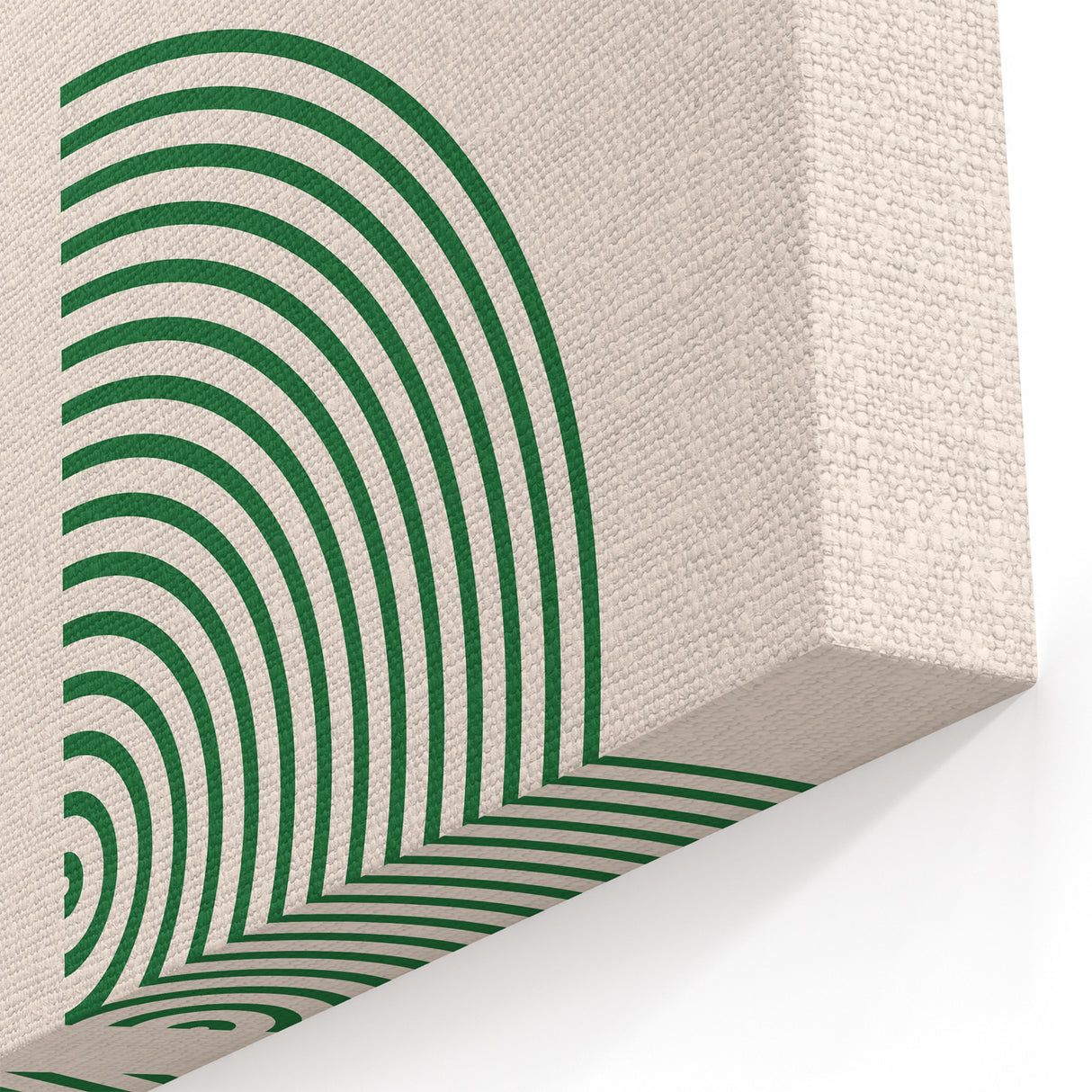 Geometric Boho Wall Art | Green Concentric Circles | Modern Minimalist Print