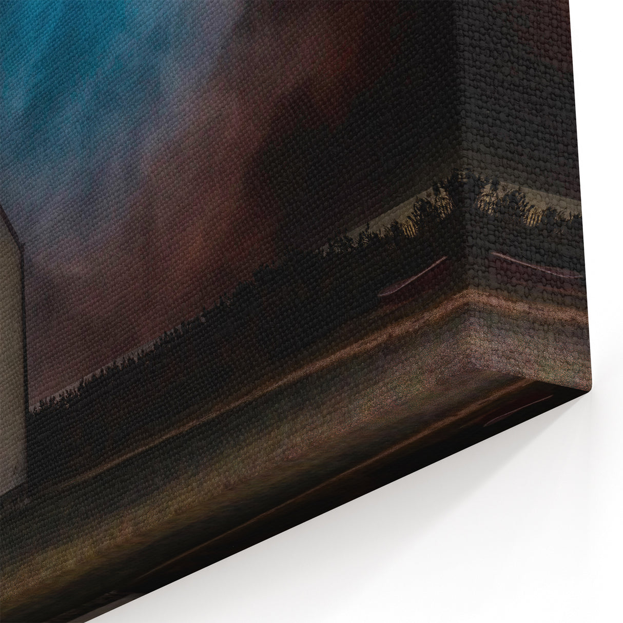 New Jersey Wall Art – Full Moon Over Lighthouse Scenic Night Photography